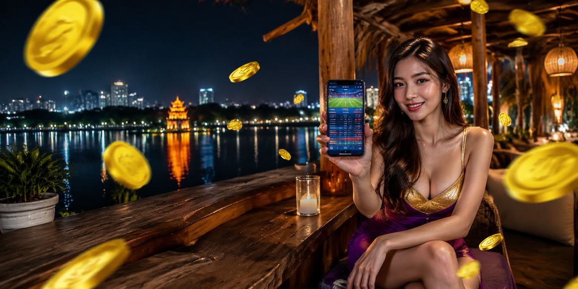 Người dùng tại Hà Nội kiểm tra tài khoản casino trên điện thoại bên tách cà phê buổi sáng