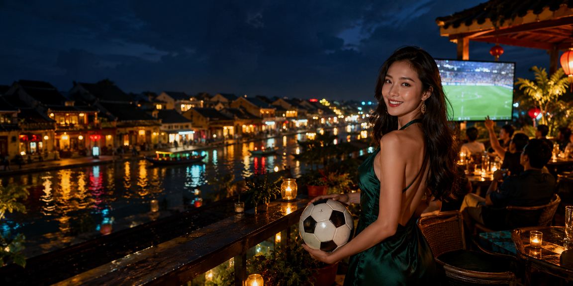 Người hâm mộ bóng đá Việt Nam theo dõi trận đấu tại Hội An