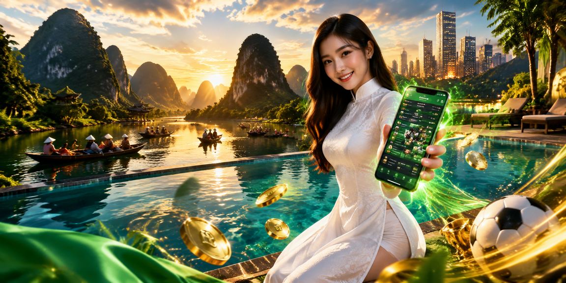 Người phụ nữ mặc áo dài tại Ninh Bình sử dụng ứng dụng casino trên điện thoại